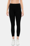 Amante High Rise Anti Microbial Leggings - Jet Black — thumbnail 1